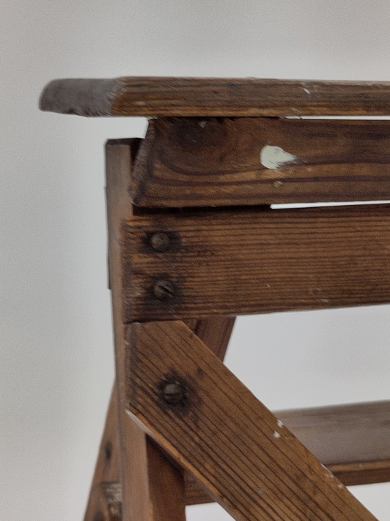 Image 1 of Antique wooden library ladder