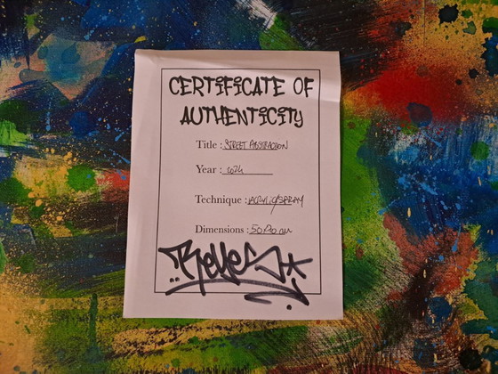 Image 1 of Matias MACHADO - Street Abstraction - Artist painting