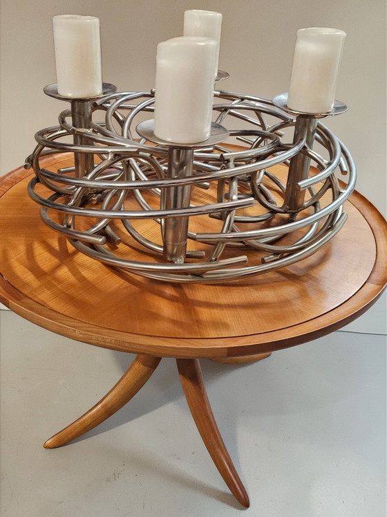 Image 1 of Traum Designer Fink Manufaktur Luxus Dekokranz Weihnachtskranz Kerzen Kranz Kerzenständer