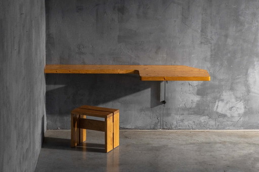 Console murale de Charlotte Perriand, France, années 1950