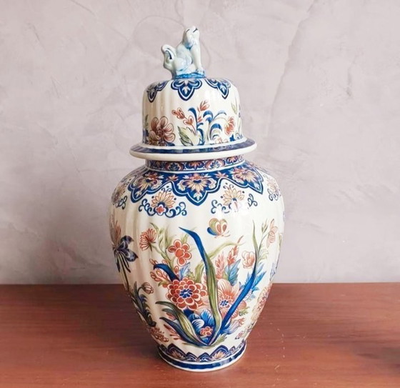 Image 1 of Unieke Kastelenset Vieux Rhodes Boch pauwen en vogels 