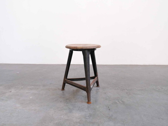 Image 1 of Sgabello industriale vintage, design loft di metà secolo