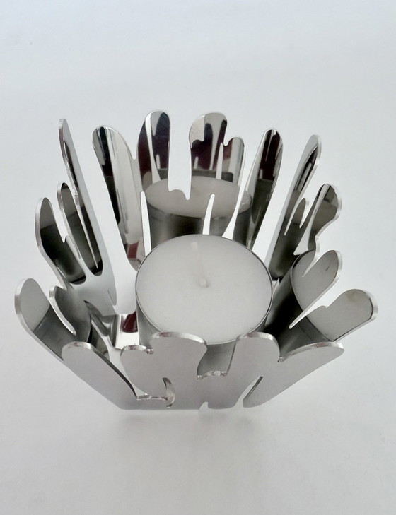 Porte-bougies chauffe-plat Alessi « Barkandle », lot de 2 – Bougeoirs et chandeliers, Metal, rvs (photo 3 of 7)