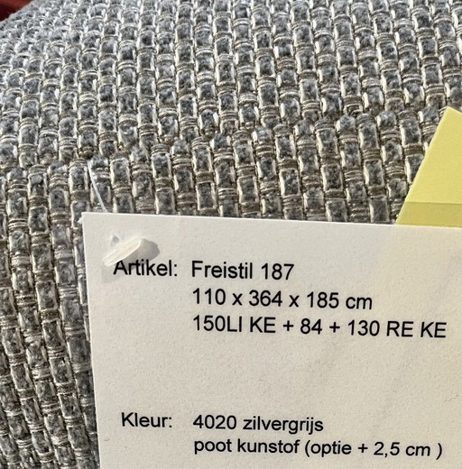 Hoekbank Rolf Benz Freistil 187 (Kleur 4020 Zilvergrijs) – hoekbanken, Other