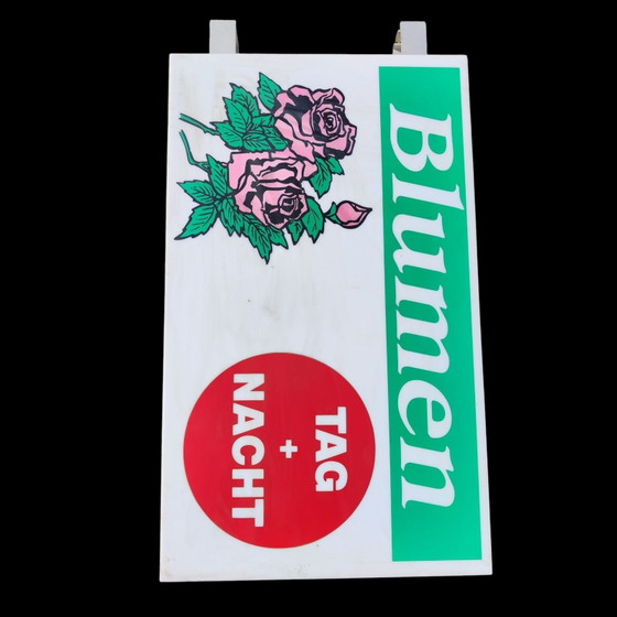 Vintage Neonreclame Bloemen – Decoratieve objecten, Metaal, Kunststof (photo 3 of 5)