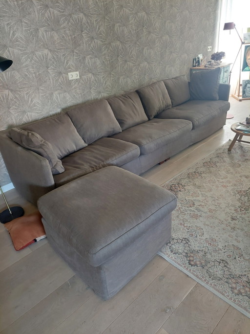 Divano Linteloo a 4 posti con pouf – 3 5 zitsbanken, Textile (photo 2 of 5)