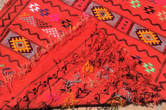 Nuovo Tappeto Berbero Marocchino in Lana Tessuto a Mano 210 × 127 cm | Autentico Amazigh Hanbel – Tappeti (photo 6 of 8)