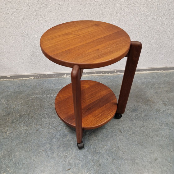 Image 1 of Vintage Danish Trolley Barcart