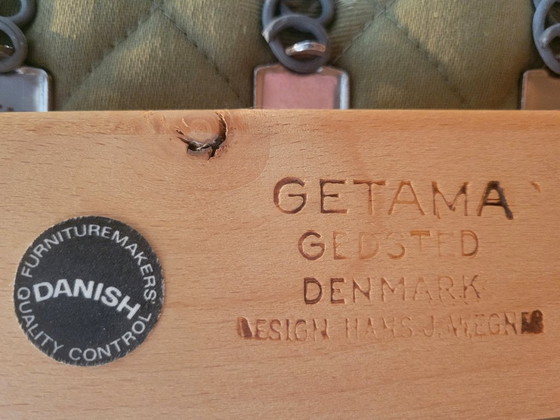 Image 1 of Vintage GE 256 fauteuil van Hans J. Wegner voor Getama