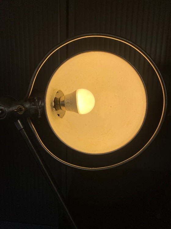Image 1 of Jieldé 1-Arm Lamp with Graphite Patina, Industrial Vintage