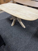 Tavolo da pranzo ovale in legno di mango tropicale 200 cm