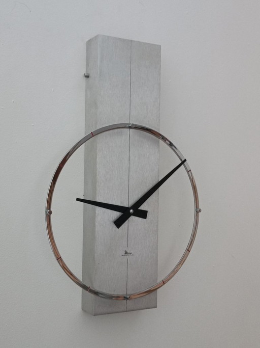 Micro Electric designer clock by Microtecnica 1970s