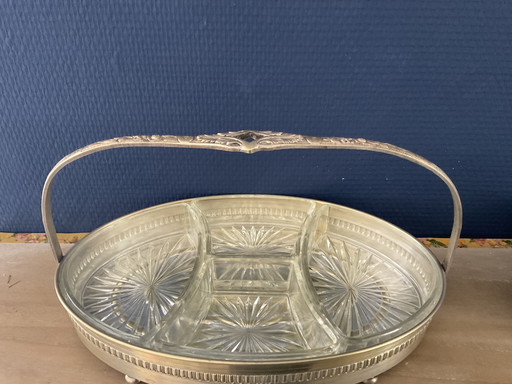 Serviteur mendiant art déco par Rodolphe Reysec  , orfèvre parisien . Métal doré