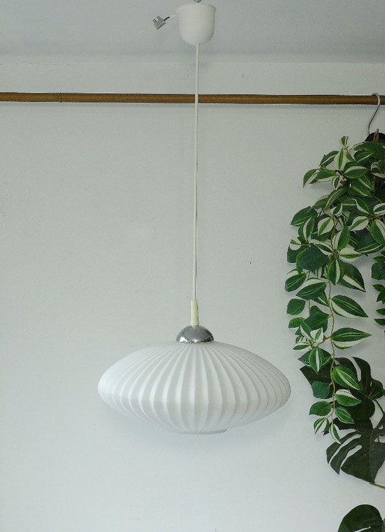 Vintage hanging lamp 50s 60s lamp UFO lamp Kalff Philips Evoluon – Pendant lamps, Glass (photo 6 of 6)