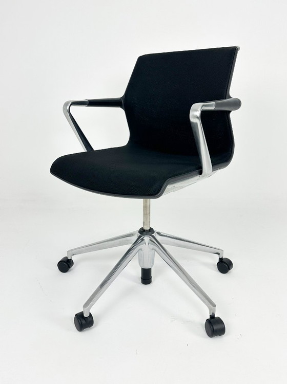 Design chair Vitra Unix, Swivel chairs, Textile, Black (photo 5 of 10)