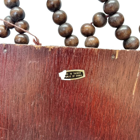 Image 1 of Vintage Japanese style beaded mirror, 70s/80s