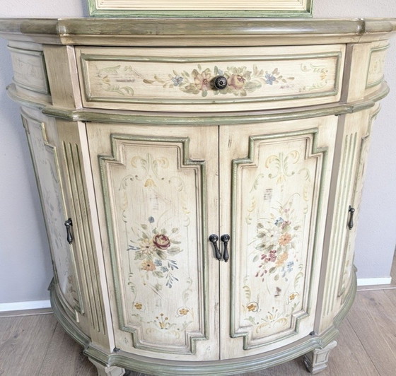 Image 1 of Brocante dressoir ladenkast met spiegel + 2 nachtkastjes