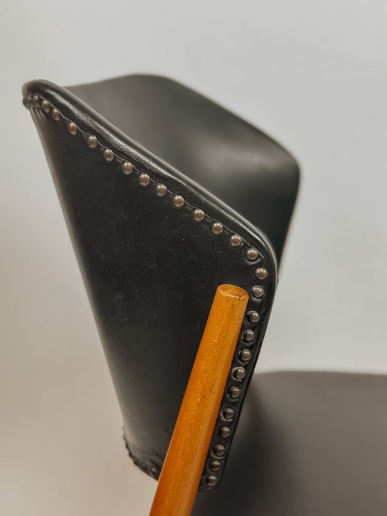 Image 1 of 2x Vintage eetkamerstoelen van Franz Spahn voor Spahn Stadtlohn, jaren 50