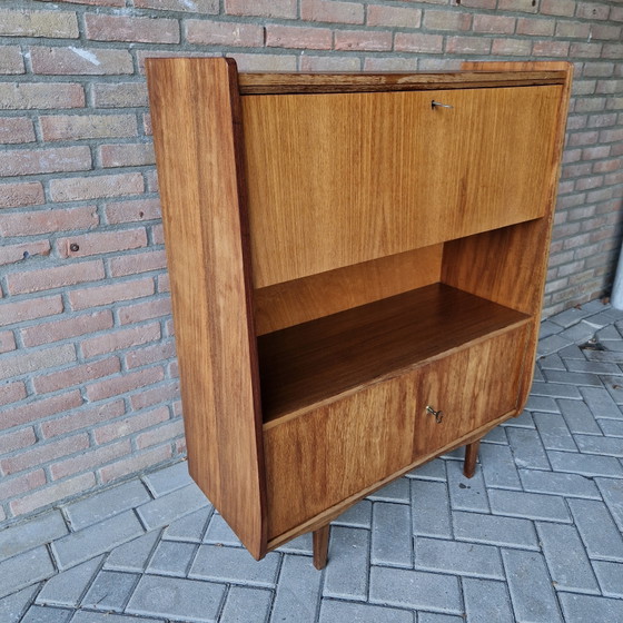 Vintage Wandkast Minibar Kastje Mid Century – Wood (photo 3 of 15)