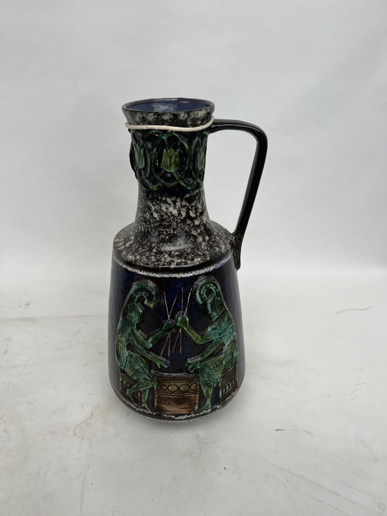 Image 1 of Vintage 1960s table lamp and vase set SKA Malmö Sweden