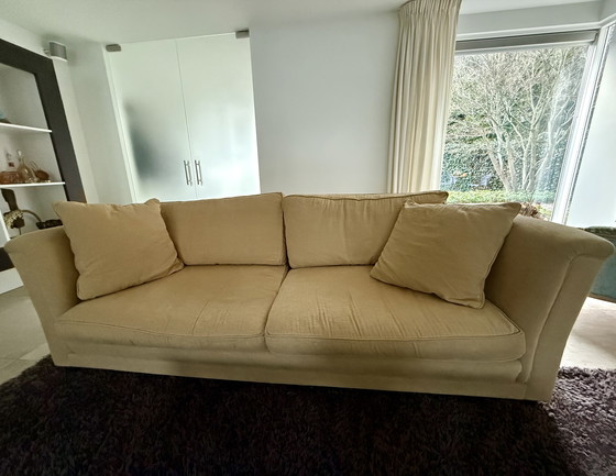 Image 1 of 2x Design sofa Victor – Fornacci (mustard color, fabric)