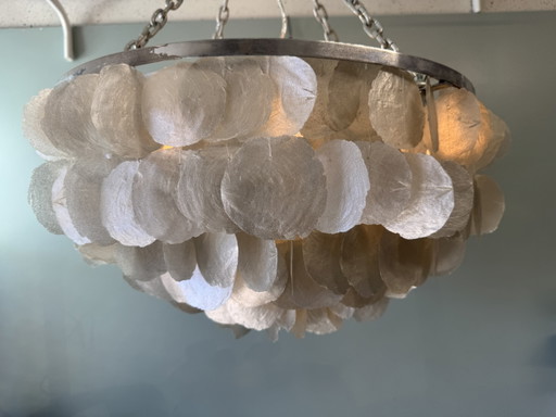 Unieke hanglamp met schelpen, sfeervolle verlichting – kroonluchters, Metal, Other (photo 2 of 13)