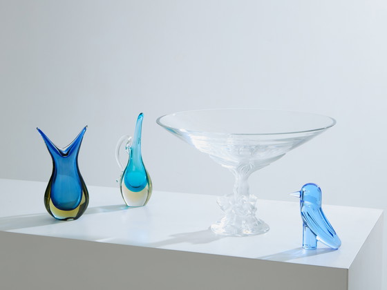 Image 1 of Lalique Grote Schaal Mat en Gepolijst Kristal 1980