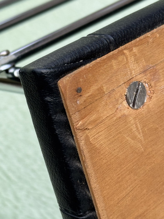 Image 1 of Seltene, ikonische Wandgarderobe aus den Sechzigerjahren | Verchromtes Rohrgestell | Sammlerwert & Museumszustand