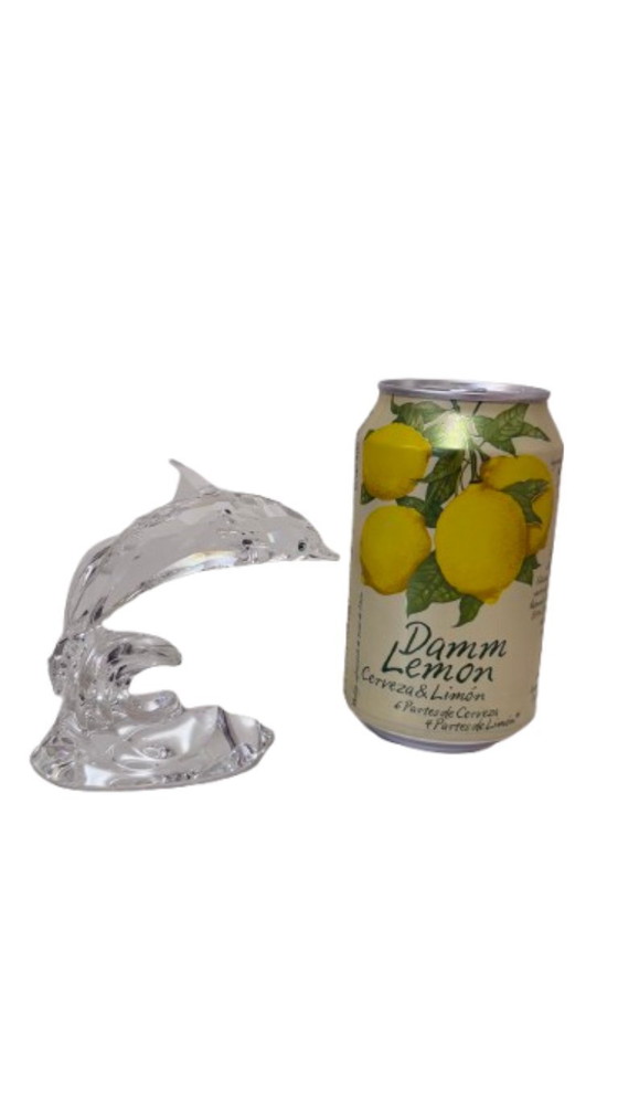 Image 1 of Swarovski "Dolphin on a Wave" con scatola (190365, Collezione "South Sea") - "Dolphin on a Wave" / "Dauphin sur une vague"