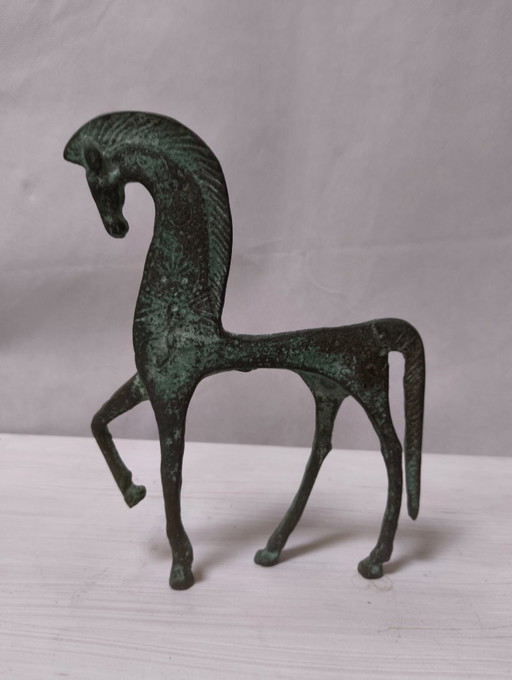 Etruskisches Pferd aus Bronze von Frederick Weinberg