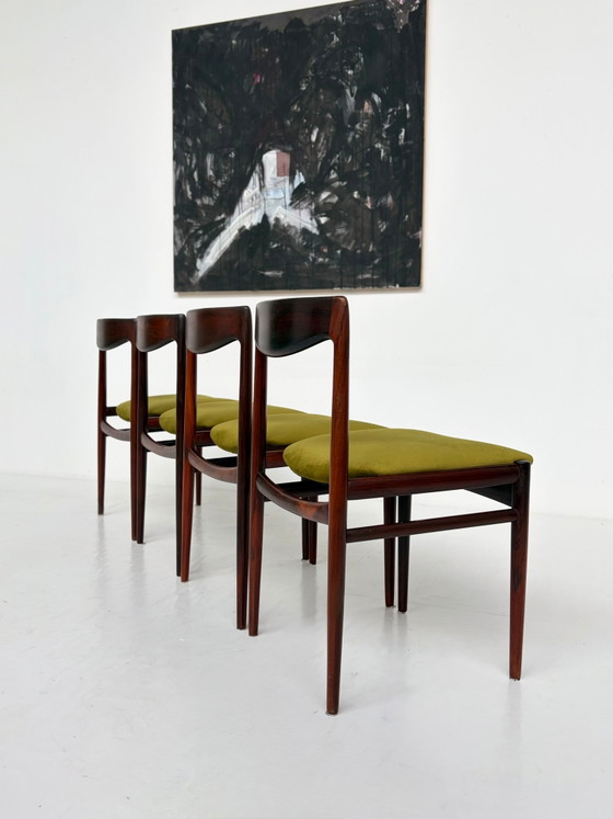 Set of 4 vintage rosewood dining chairs – Mid Century Modern (photo 4 of 8)