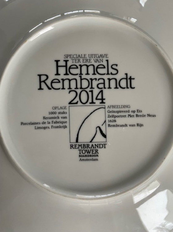 Image 1 of Rare Rembrandt decorative plate 2014 limited edition