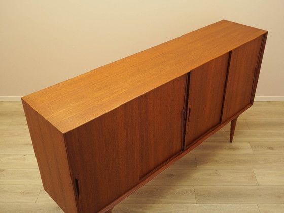 Image 1 of Teak-Highboard, dänisches Design, 1970er Jahre, Hersteller: Omann Jun
