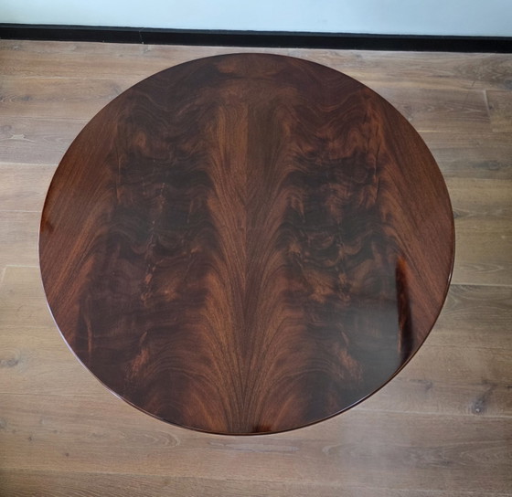 Image 1 of Vintage coffee table 99 cm with 3D wooden top