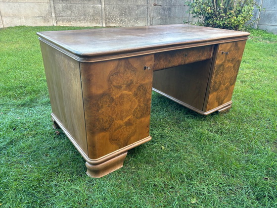 Scrivania Art Déco WK Möbel, Scrivanie, Legno, Marrone (foto 2 di 11)