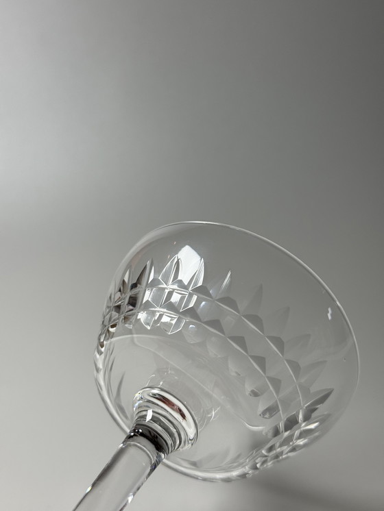 Image 1 of Val Saint Lambert - Set di 6 coppe di cristallo - Servizio Mery. Art Déco anni '40