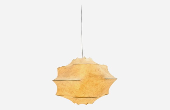 « Cocoon » par Achille et Pier Castiglioni pour Flos, Suspensions, Métal, Plastique, Beige (photo 2 sur 6)