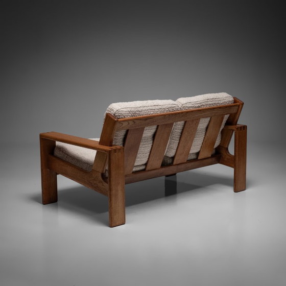 ‘Bonanza’ 2-zitsbank van Esko Pajamies voor Asko, Finland, jaren 60 – 2 zitsbanken, Wood, Wool (photo 3 of 13)