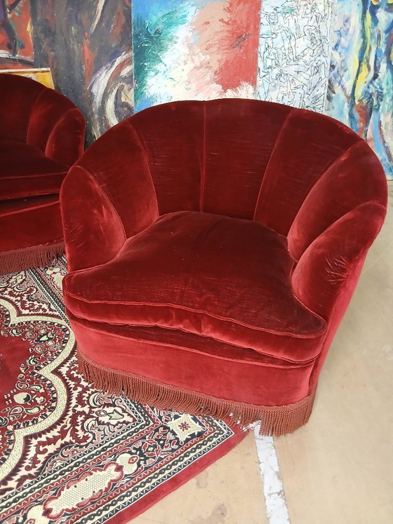 Image 1 of Gio Ponti Style Shell Living Room Set