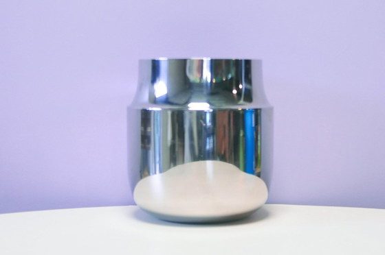 Chrom Vase 'Tactile' Menu, Menu A/S, Vasen, Silber, Modern (Foto 5 von 5)