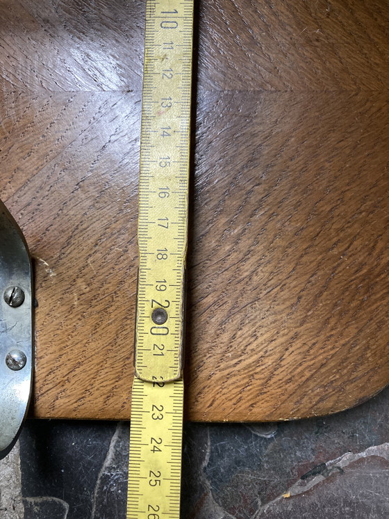 Image 1 of Vintage coat rack with chrome tube and mirror