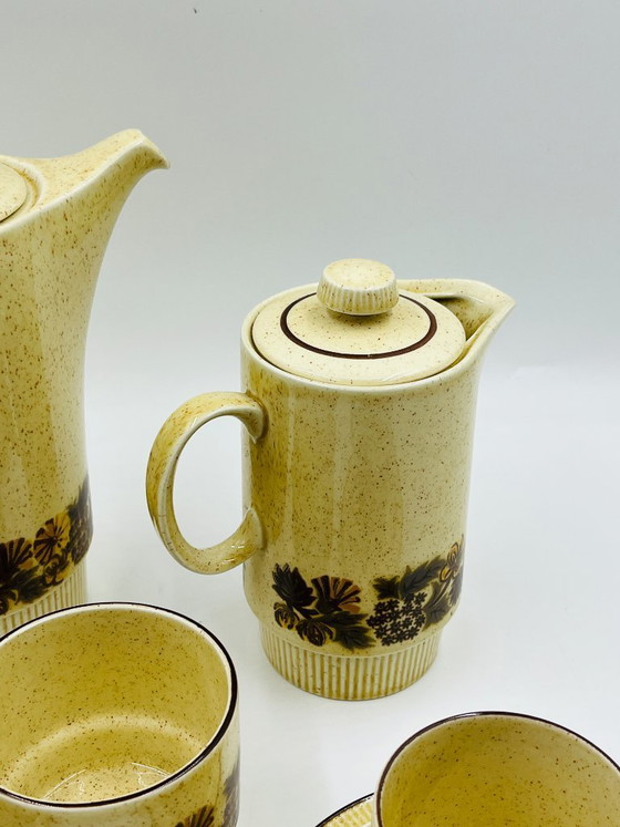Image 1 of Poole Pottery Thistlewood koffieservies voor 4 personen