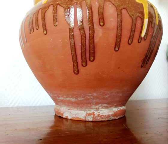 Image 1 of Vintage glazed pottery planter