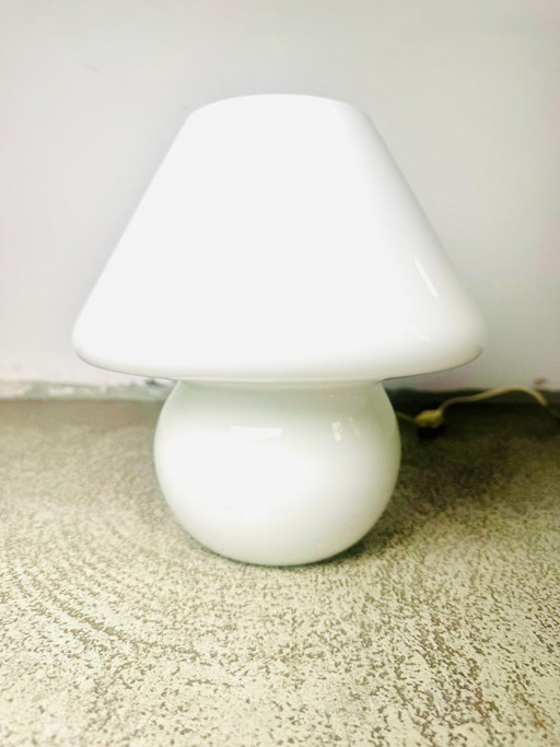 Opaline Glass Mushroom Table Lamp by Paolo Venini for Venini, Italy 1970s – tafellampen (photo 2 of 5)