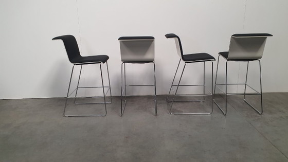 Image 1 of 4x Bulo Tab barkrukken design Alain Berteau + extra zitting