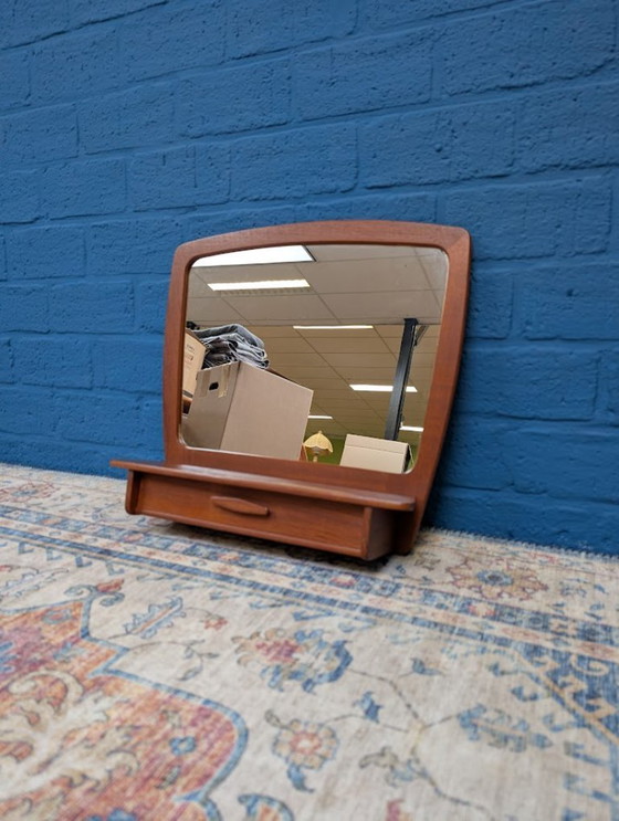 Image 1 of Vintage hall mirror with drawer, 1960s