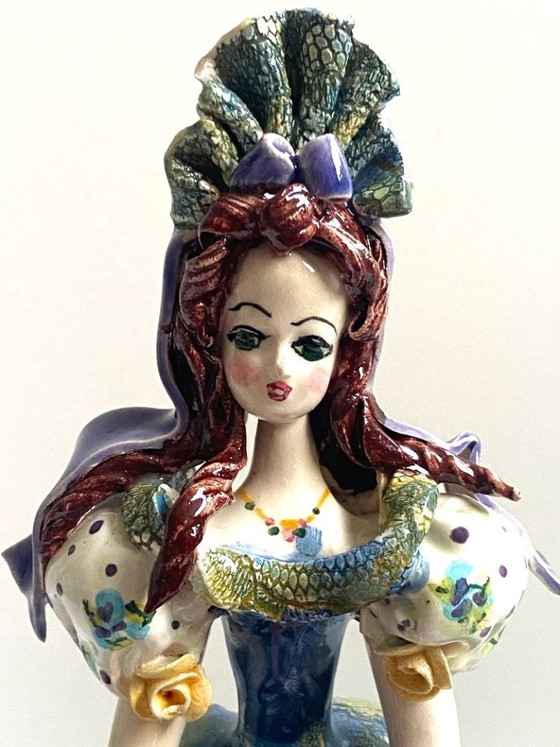 Image 1 of Collection Sujet Figurine Poupée Biscuit de Porcelaine Signée Cythère Sculpture