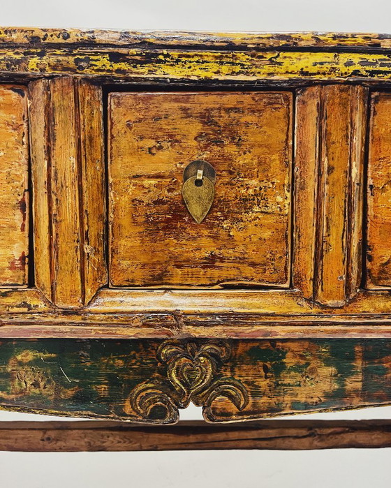 Image 1 of Antique wooden console table