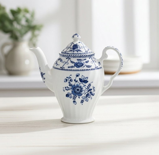 Antique Teapot Johnson Brothers Blue Indies 