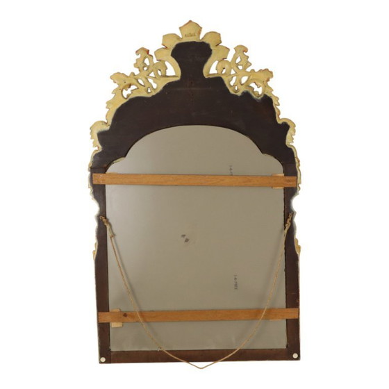 Image 1 of Grote Houten Spiegel Rococo Stijl 124cm
